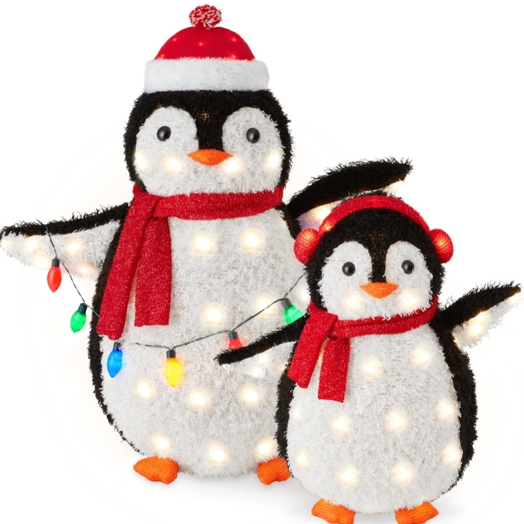 Two Piece Lighted Penguin Family | Citizen's Fire Company No. 1